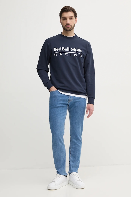Μπλούζα Red Bull Racing x Pepe Jeans TEAM LOGO CREW RM580017 σκούρο μπλε SS25
