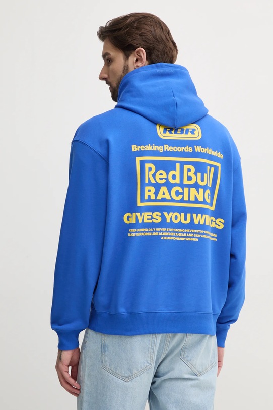 Odzież Red Bull Racing x Pepe Jeans bluza bawełniana BREAKING RECORDS HDY RM580021 niebieski