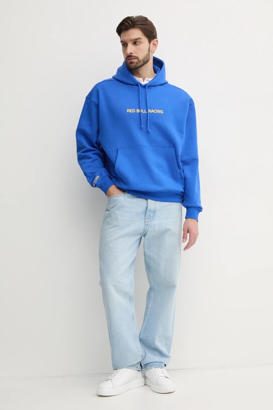 Red Bull Racing x Pepe Jeans bluza bawełniana BREAKING RECORDS HDY RM580021 fioletowy SS25