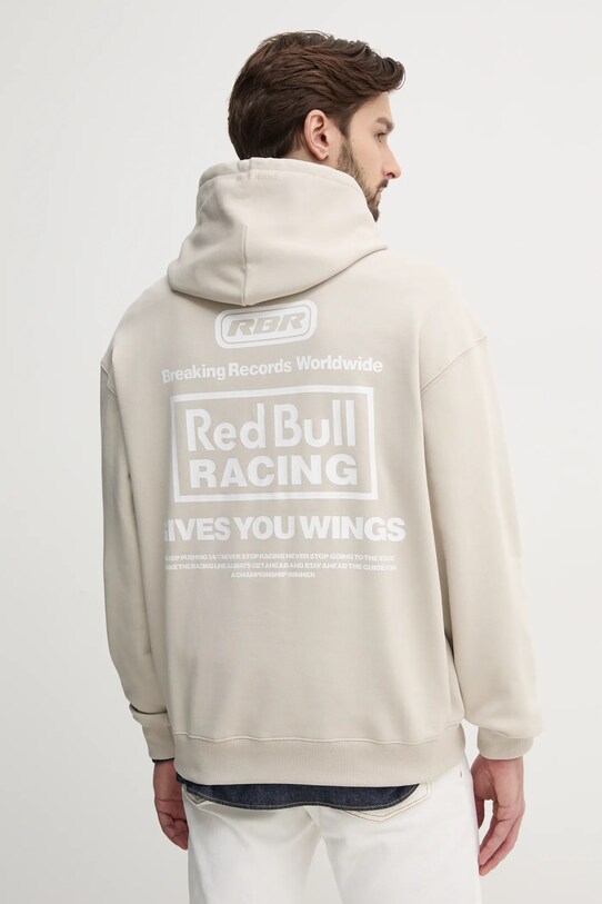 Oblečení Bavlněná mikina Red Bull Racing x Pepe Jeans BREAKING RECORDS HDY RM580021 béžová