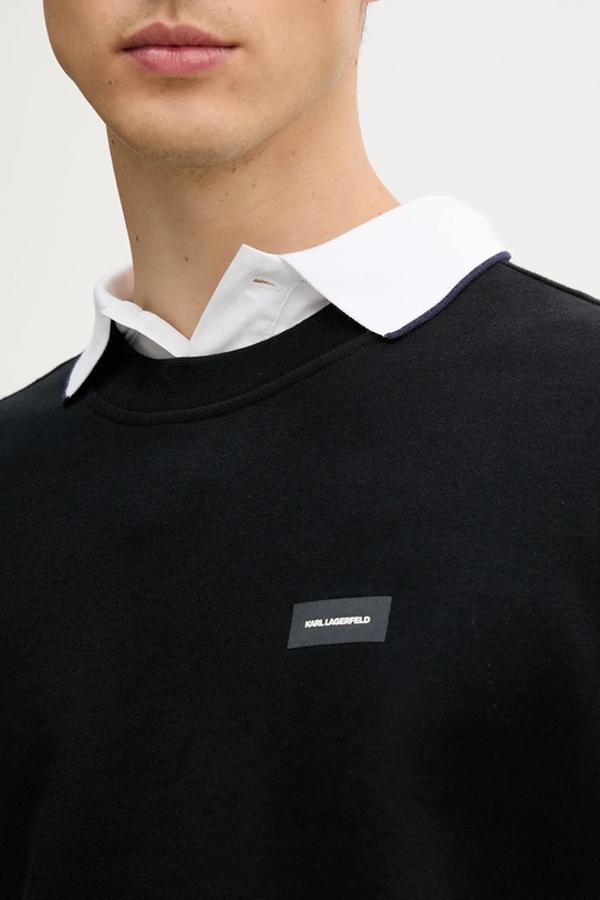 Karl Lagerfeld bluza bawełniana A1M44011 czarny