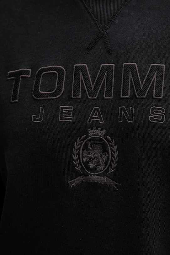 Bavlnená mikina Tommy Jeans čierna DM0DM20827