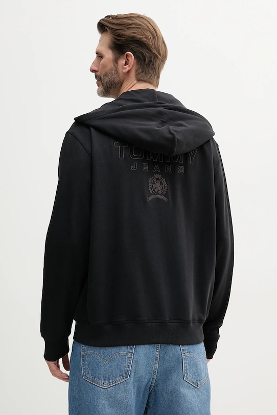 Бавовняна кофта Tommy Jeans DM0DM20835 чорний SS25