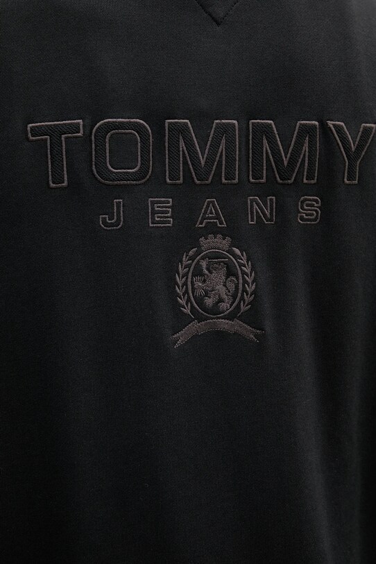 Бавовняна кофта Tommy Jeans чорний DM0DM20835