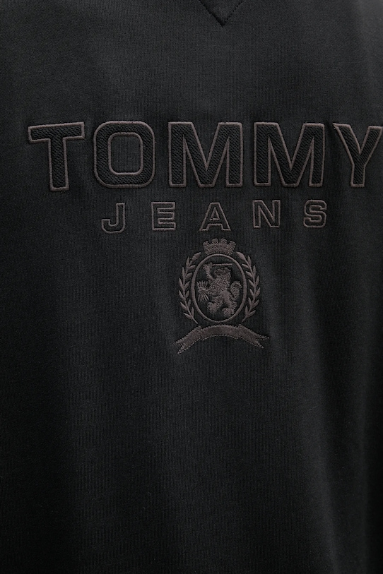 Бавовняна кофта Tommy Jeans чорний DM0DM20835