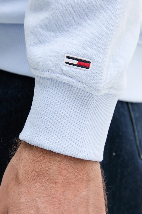 Бавовняна кофта Tommy Jeans блакитний DM0DM20847