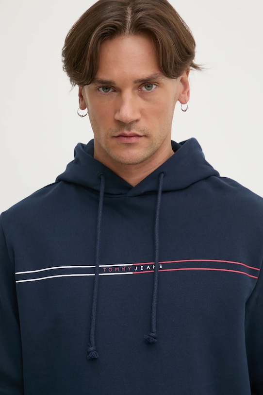 Tommy Jeans hanorac de bumbac bleumarin DM0DM20847