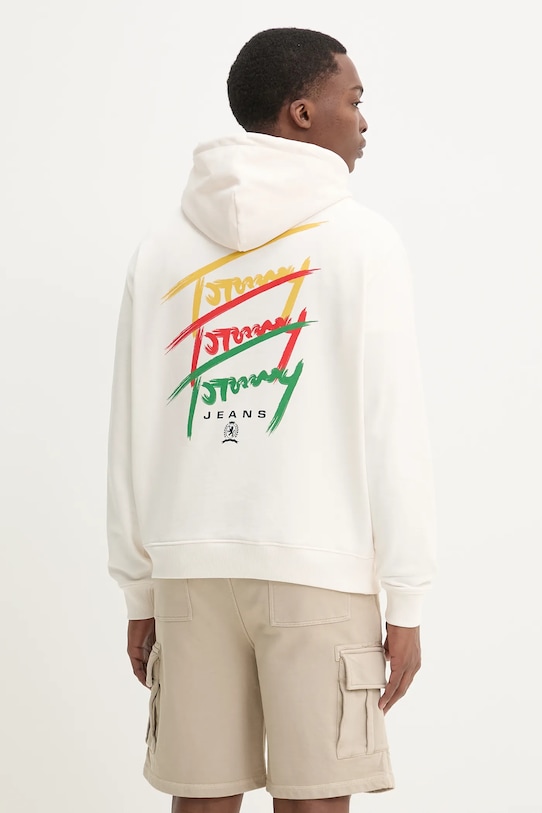 Oblačila Bombažen pulover Tommy Jeans DM0DM21372 bež