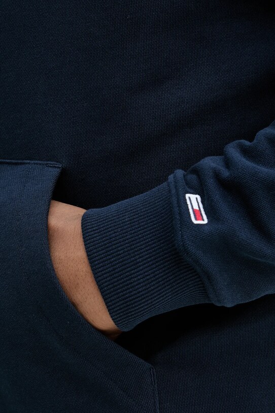 Tommy Jeans hanorac de bumbac bleumarin DM0DM21372