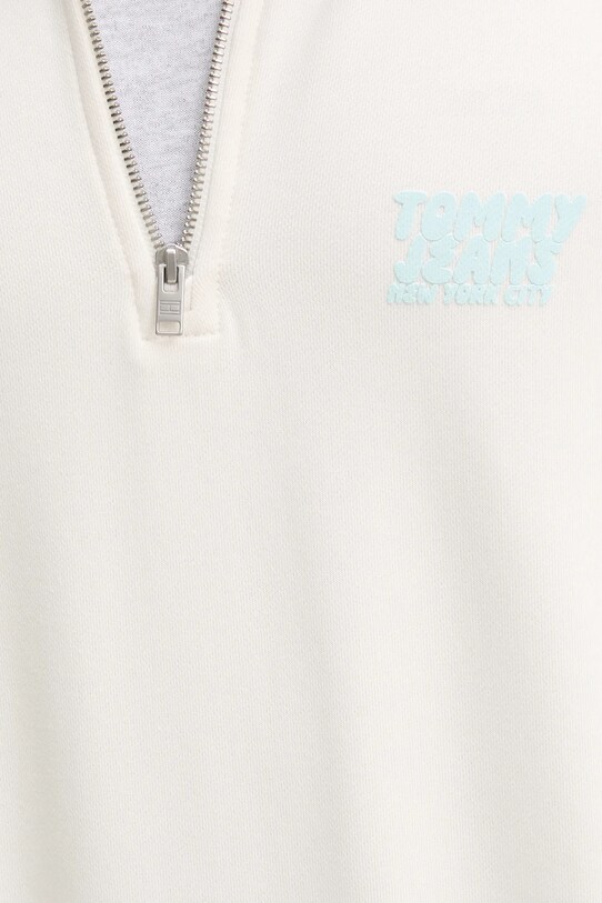 Bavlněná mikina Tommy Jeans DM0DM21865 béžová