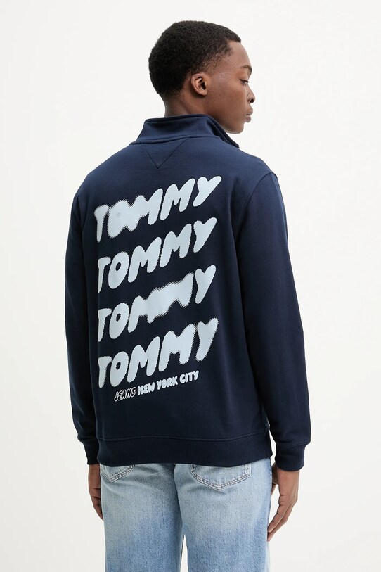 Oblečení Bavlněná mikina Tommy Jeans DM0DM21865 námořnická modř