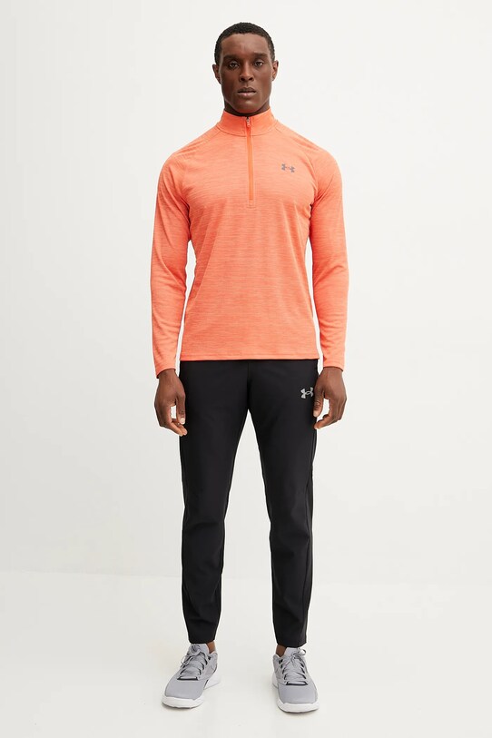 Under Armour bluză de trening Tech Textured 1382797 portocaliu SS25