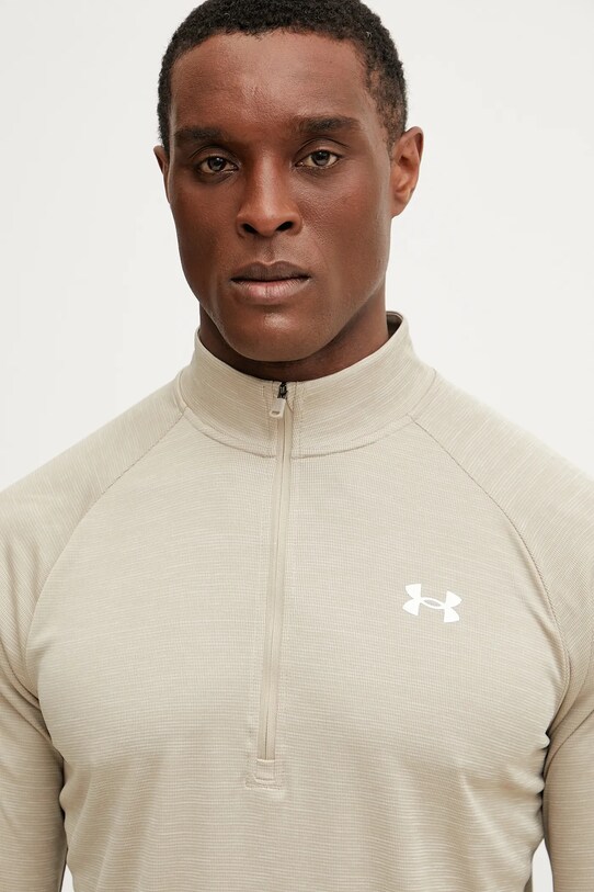 Under Armour bluză de trening Tech Textured bej 1382797