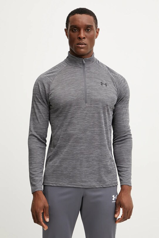 Under Armour bluză de trening Tech Textured melanj gri 1382797