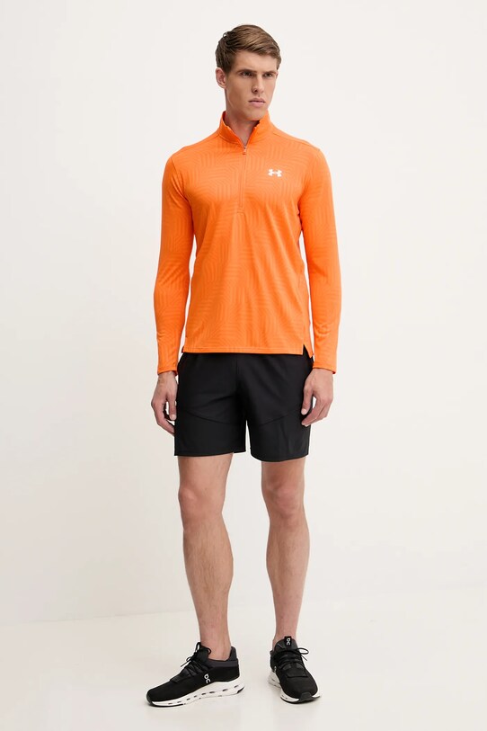 Tréninková mikina Under Armour UA Tech Geotessa 1385260 oranžová SS25