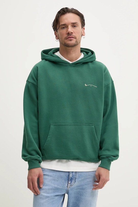 Mikina Abercrombie & Fitch s kapucí zelená KI122.5215.300