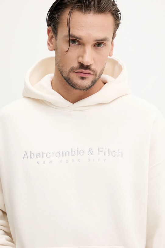 Μπλούζα Abercrombie & Fitch μπεζ KI175.5121.100