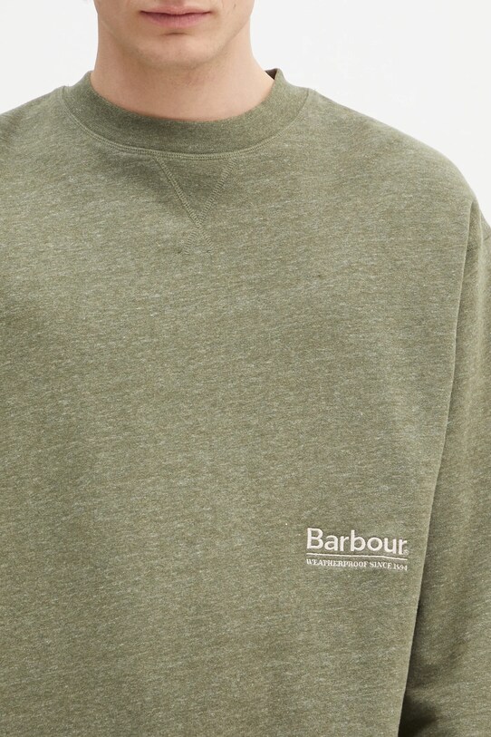 Barbour felpa Barbour Calton OS Fit Crew Sweatshirt verde MOL0676