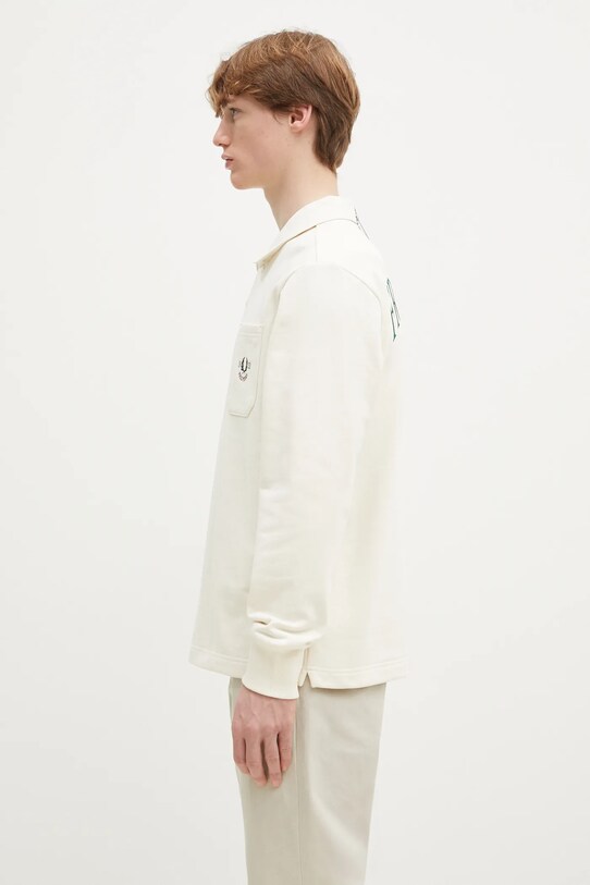 Fred Perry cotton sweatshirt M9846.560 beige SS25