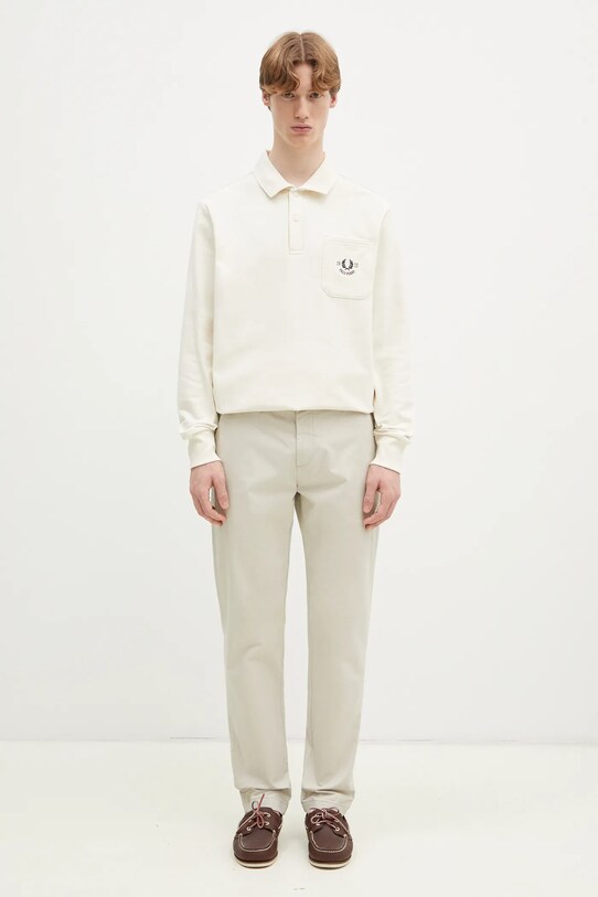 Fred Perry cotton sweatshirt M9846.560 beige