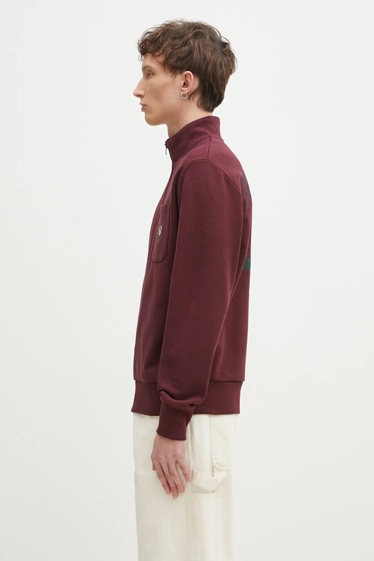 Памучен суичър Fred Perry M9847.K22 бордо SS25