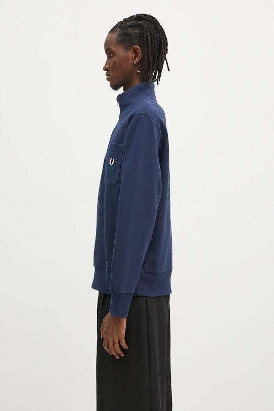 Fred Perry bluza bawełniana M9847.X86 granatowy SS25