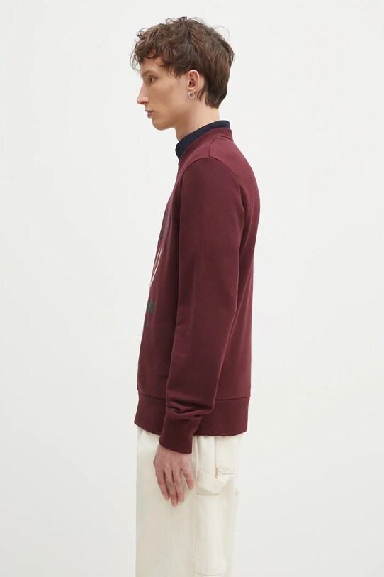 Бавовняна кофта Fred Perry M9891.597 бордо SS25