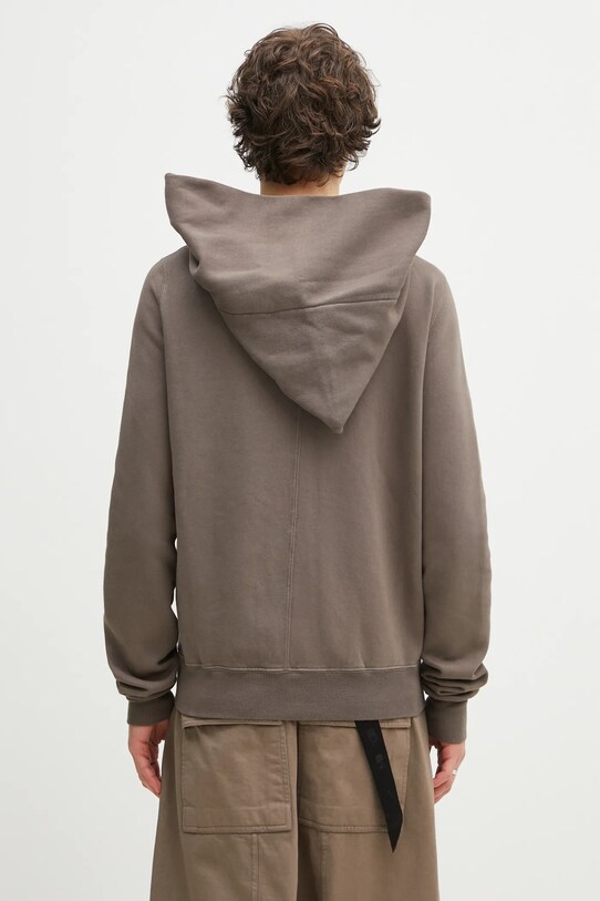 Odzież Rick Owens bluza bawełniana Mountain DU01E3286.F brązowy