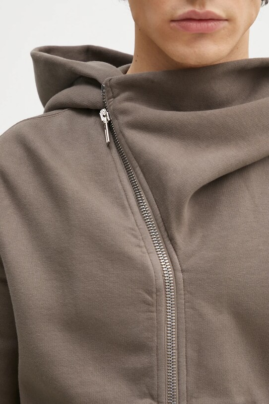 Rick Owens bluza bawełniana Mountain brązowy DU01E3286.F