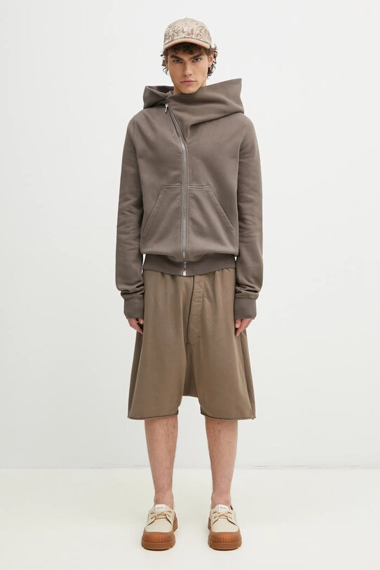 Rick Owens bluza bawełniana Mountain DU01E3286.F brązowy
