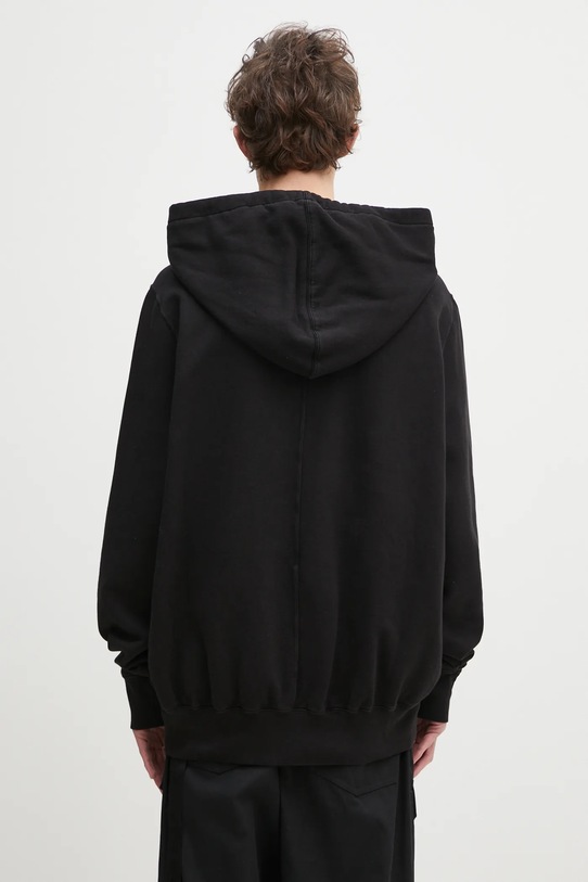 Odjeća Pamučna dukserica Rick Owens Oversized DU01E3262.FEP2P crna