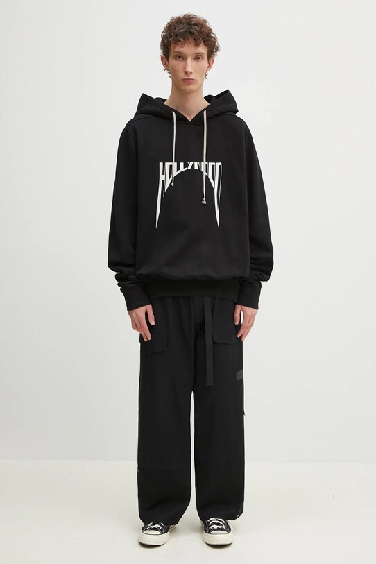 Бавовняна кофта Rick Owens Oversized DU01E3262.FEP2P чорний