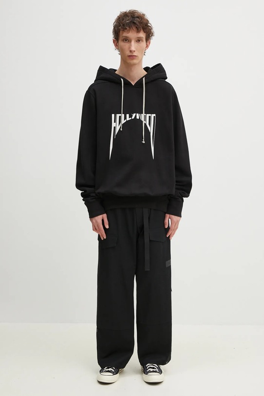 Pamučna dukserica Rick Owens Oversized DU01E3262.FEP2P crna