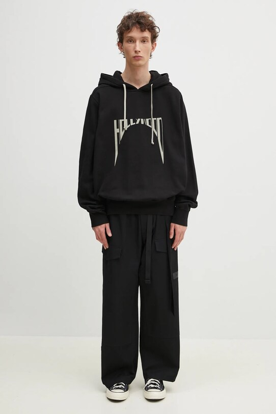 Rick Owens cotton sweatshirt Oversized DU01E3262.FEP2P black