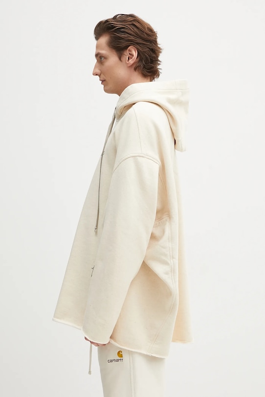 Pamučna dukserica Rick Owens DRKSHDW Peter DU01E3280.FNEP5P bež SS25