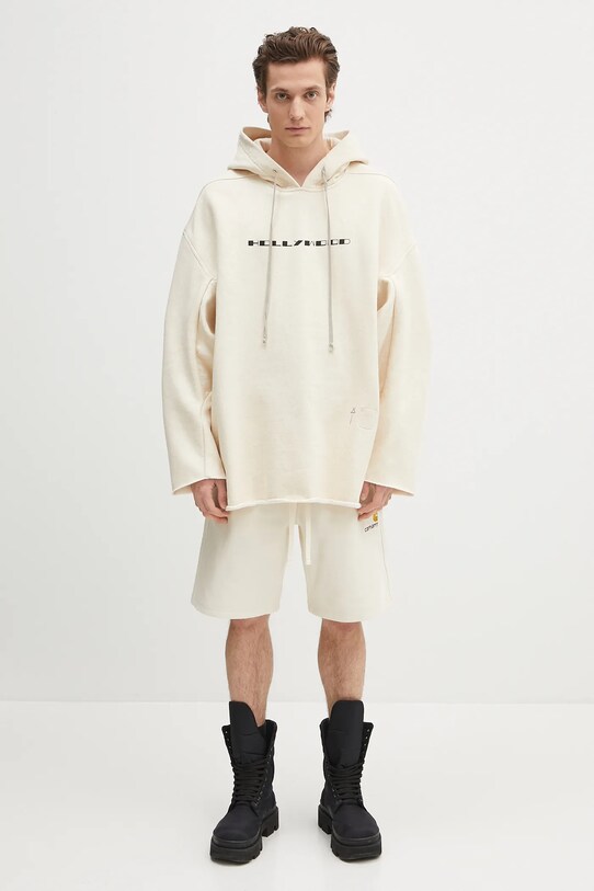 Pamučna dukserica Rick Owens DRKSHDW Peter DU01E3280.FNEP5P bež