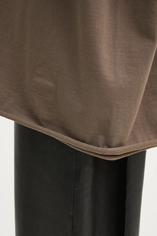 Rick Owens bluza bawełniana Tommy Hustler brązowy DU01E3271.RIG