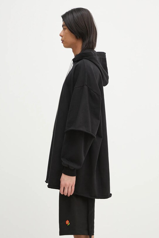 Rick Owens cotton sweatshirt Tommy Hustler DU01E3271.RIG black SS25