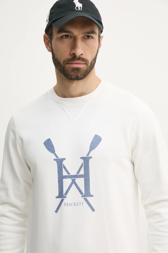 Хлопковая кофта Hackett London белый HM581350