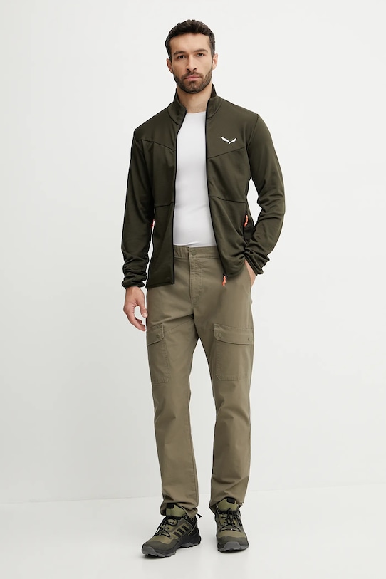 Salewa sportos pulóver Puez Cammino 00.0000029094 zöld AW25