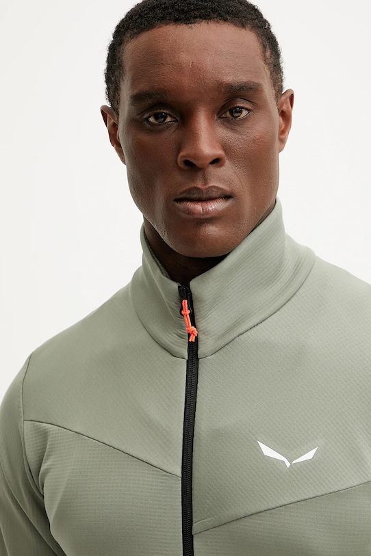 Sportovní mikina Salewa Puez Cammino zelená 00.0000029094