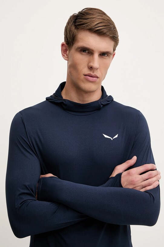 Salewa longsleeve sportowy Puez Sun granatowy 00.0000029098