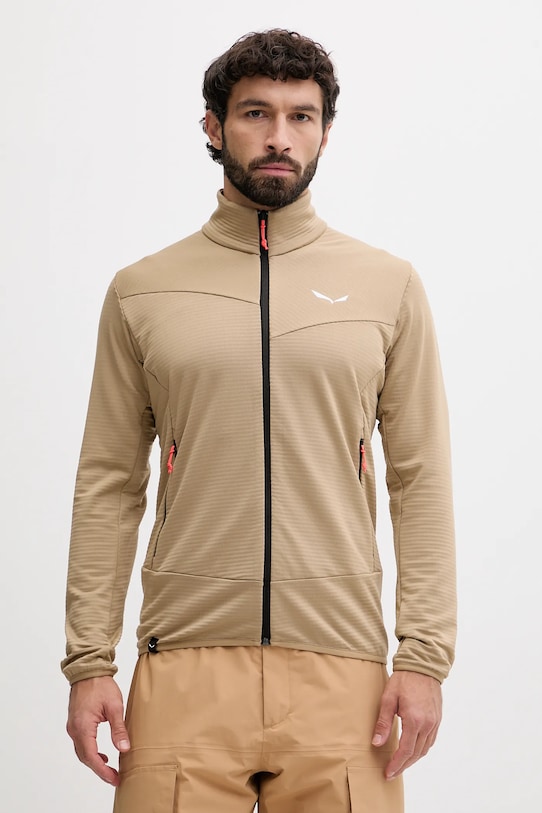 Salewa bluza sportowa Puez Altavia bez kaptura beżowy 00.0000029138