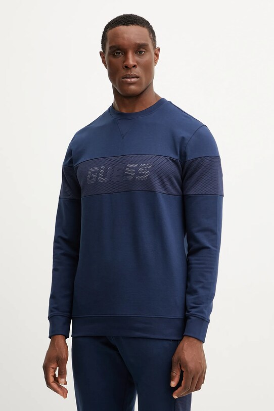 Кофта Guess з еластаном темно-синій Z5GQ09.K6ZS1