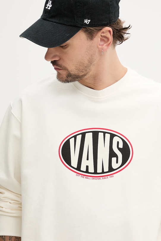 Vans bluza bawełniana beżowy VN000HPQFS81