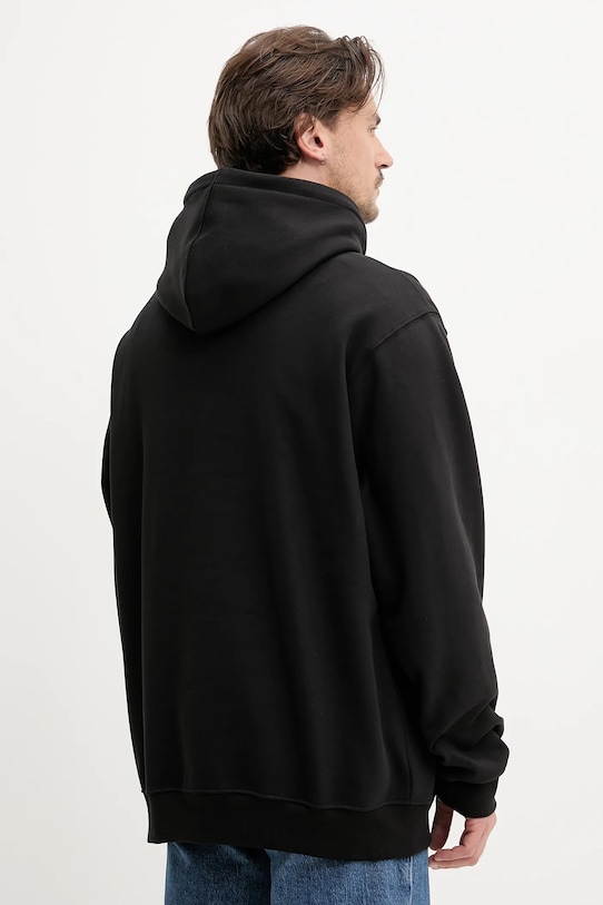 Îmbrăcăminte Vans hanorac de bumbac VN000M1NBLK1 negru