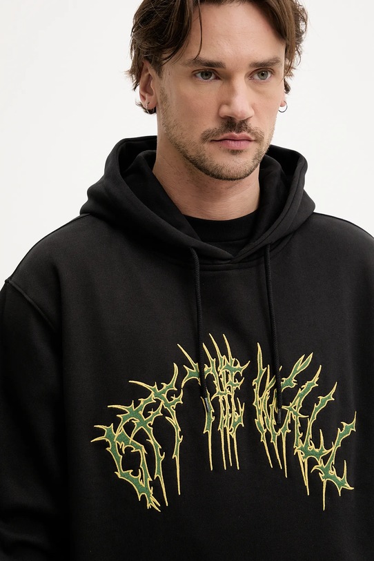 Vans hanorac de bumbac negru VN000M1NBLK1