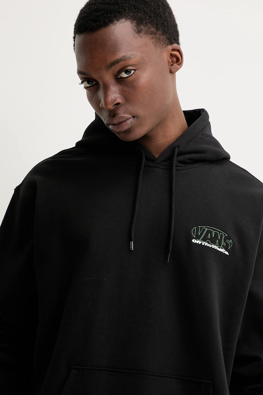 Vans hanorac de bumbac negru VN000M1PBLK1