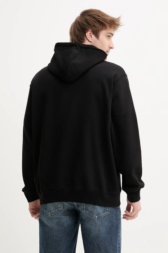 Îmbrăcăminte Vans hanorac de bumbac VN000NHSBLK1 negru
