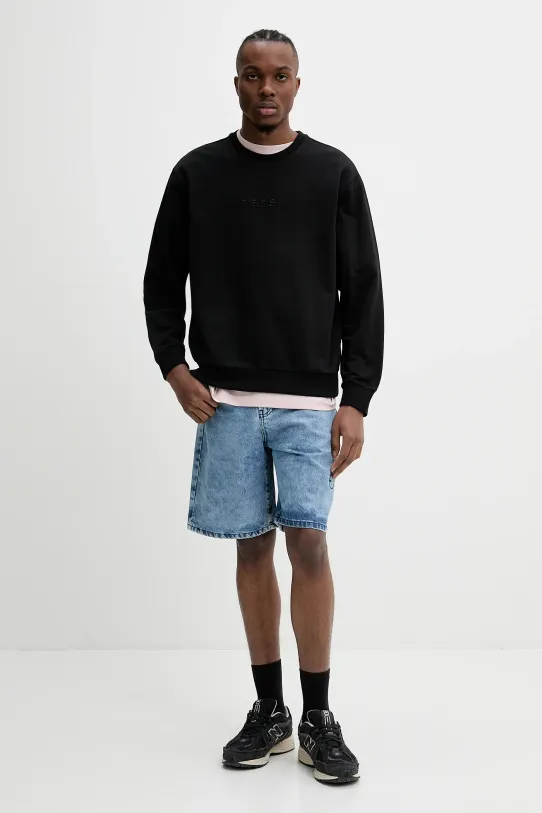 Vans hanorac de bumbac VN000NWBBLK1 negru SS25